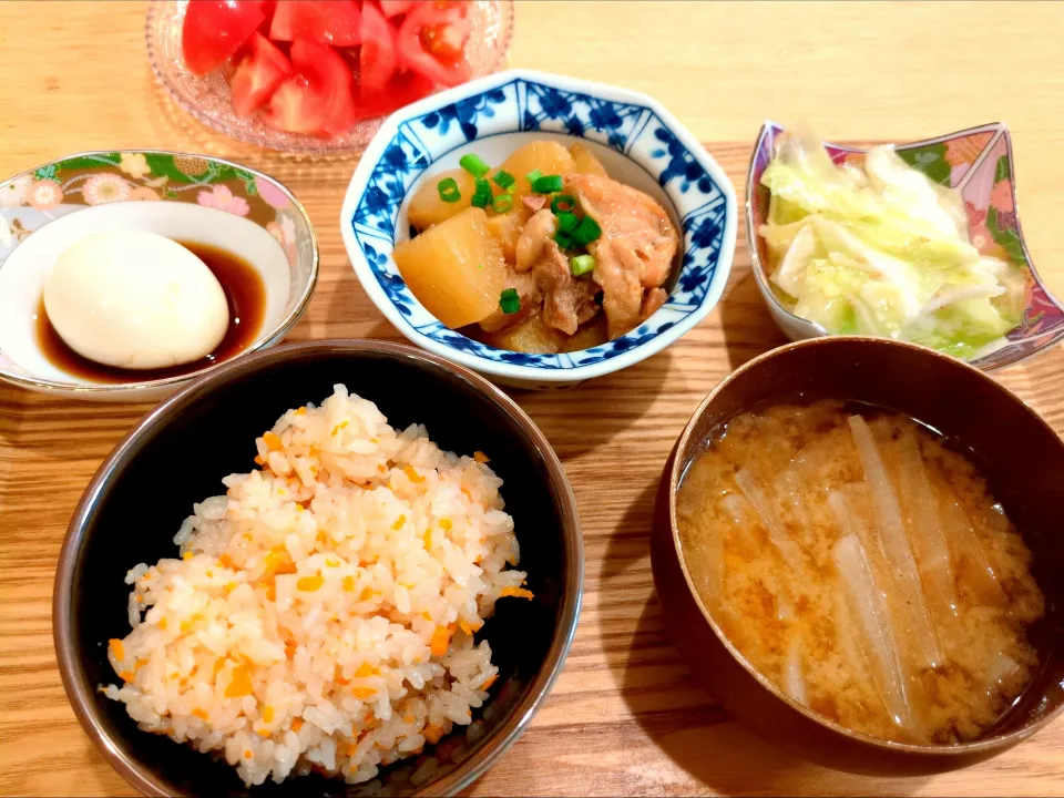 大根と鶏肉の煮物　大根のお味噌汁|Hamuさん