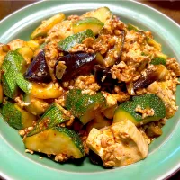 麻婆ズッキーニ・茄子、豆腐入り|まみさん