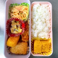 白身魚フライ&イカの天ぷら弁当|あおのりさん