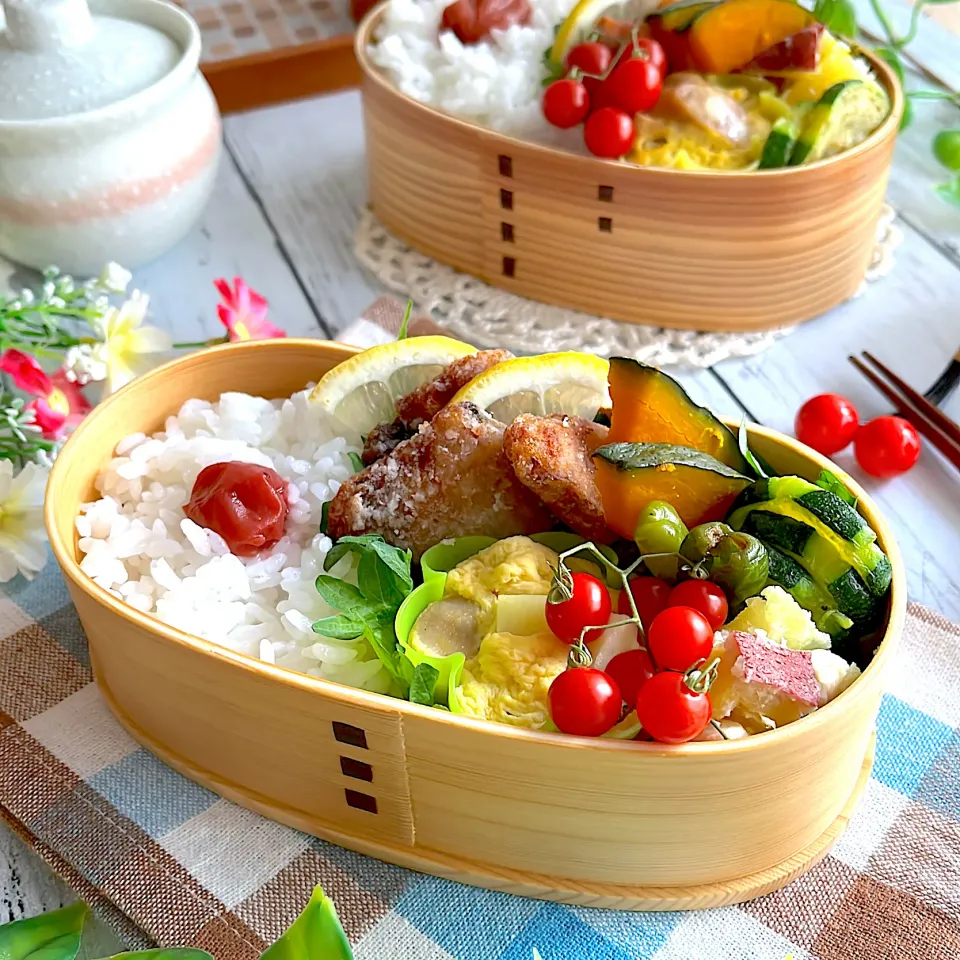 鰤の竜田揚げ弁当|@panna_cotta.703さん