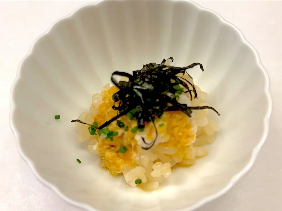 寿司コース🍣・①ご飯の上に！鯛の白子の酒蒸し😊✨（季節もの！ギリギリだけど🌸）|山勝さん