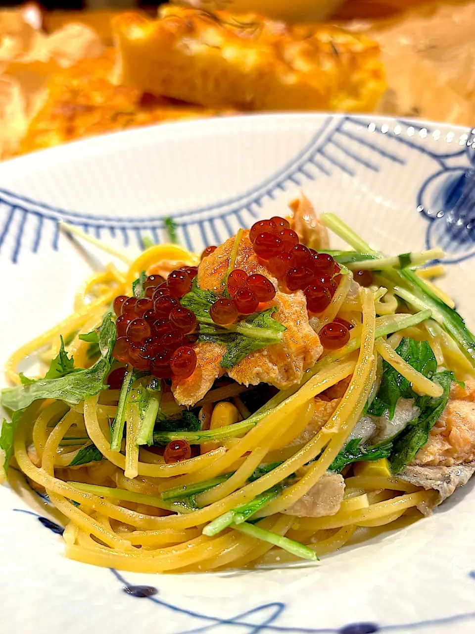 サーモンの親子クリームパスタ|akikoさん