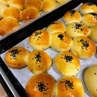 あんぱんとクリームパン| しばざきまりさん