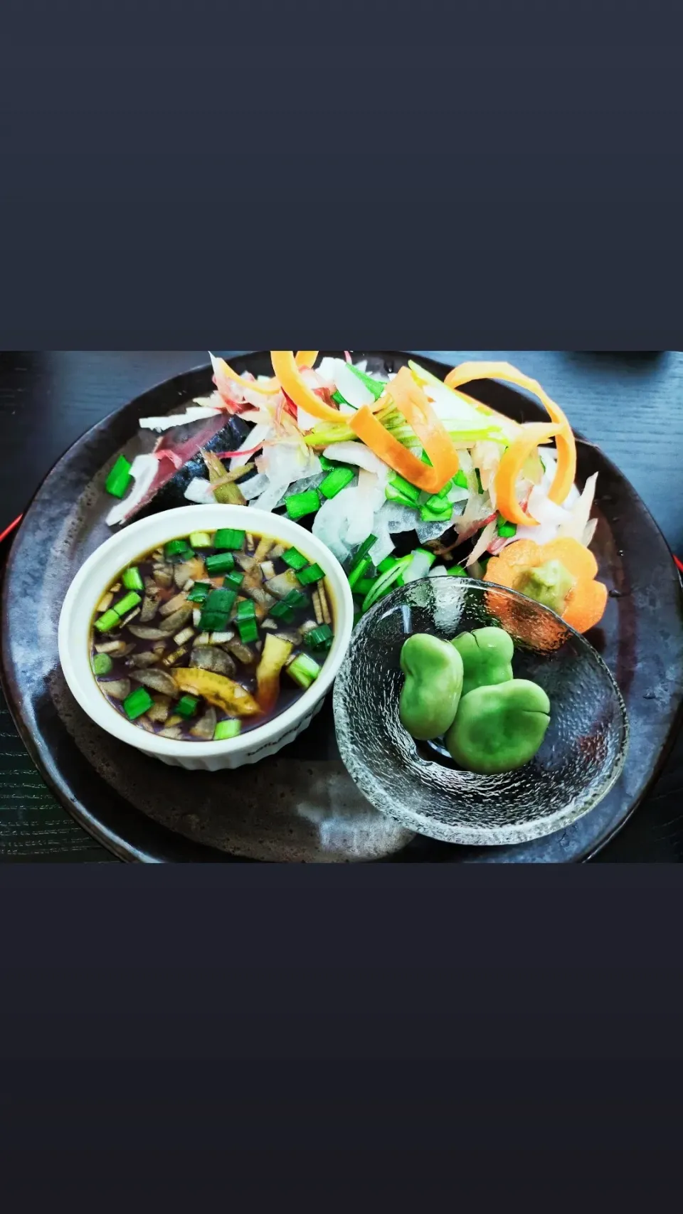 かつお🐟たたきとそら豆塩茹で|justice🍎IWATE🍎さん
