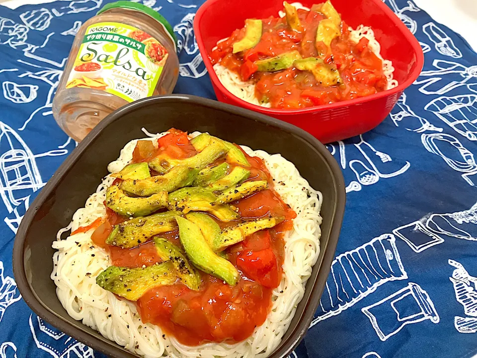 サルサそうめんのお弁当❗️|じゃっきーさん