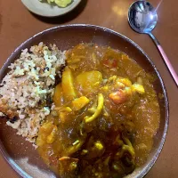 蛋白ビダミンたっぷりスーパーダイエットカレー
カリフラワーのアチャール　　　　　　　　　　　自家製アブサン| KimaLABOさん