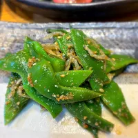 モロッコインゲン豆のジャコ胡麻和え|じゅんさんさん