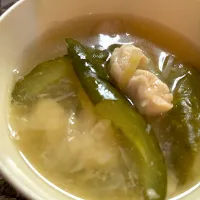 ささみときゅうりの蒸しスープ|🍴ナッペKさん