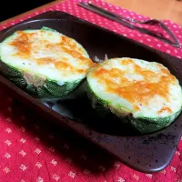 丸ズッキーニのチーズ焼き|ゼニコさん