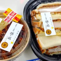 盛りすぎ！厚切りロースカツサンド♥|GGGさん