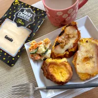 ＊ゴーダ✖️フレンチトースト
＊にんじん丸ごとサラダ
＊ソイラテ| さっちんさん