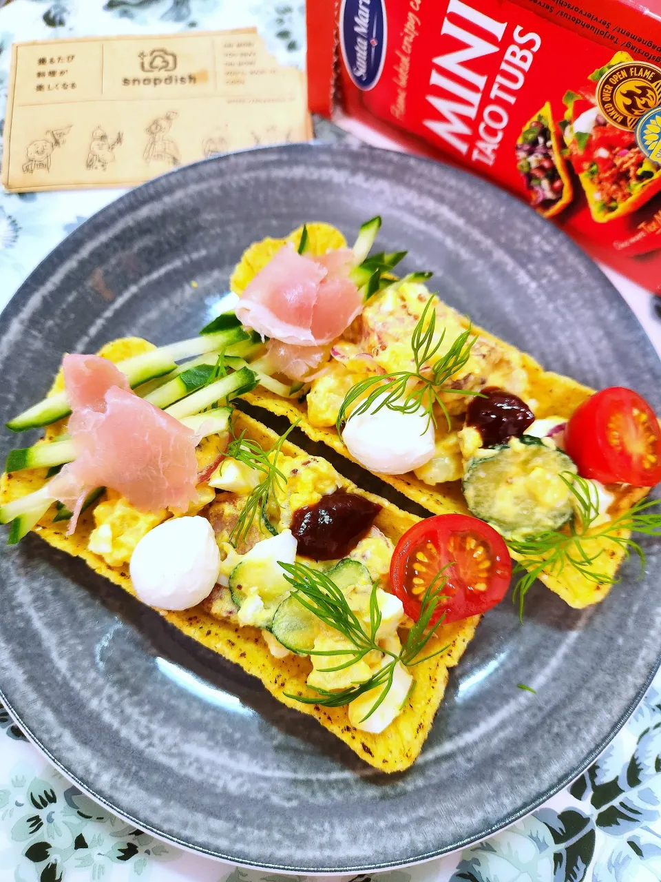 🔷ユウキ世界ごはん博覧会🇲🇽アルモンデおつまみタコス🌽🔷|@きなこさん