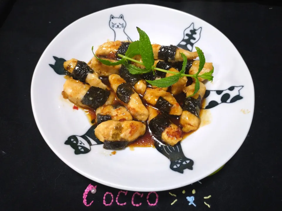 ピリ辛海苔巻きささみ✨|cocco+さん