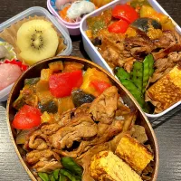 ラタトゥイユと焼肉のっけ弁当
