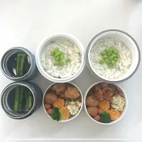 鶏の唐揚げ
ポテトサラダ
玉こんにゃく
卵焼き
チーズウインナー
ブロッコリー
枝豆
のり弁
🥒|ayumomさん