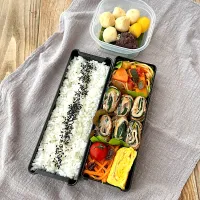 ラタトゥイユパスタ＆ズッキーニ肉巻き弁当🍱|nonoさん