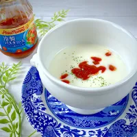 ポテトポタージュ 〜トマトバジルソースを添えて🍅🌿〜|紅茶とお菓子と時々ごはんさん
