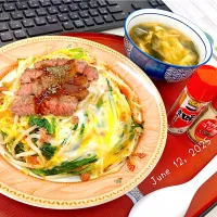 沖縄ちゃんぽんステーキ✨️添え