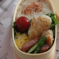さくらますのフライ弁当|ちいさなしあわせキッチンさん