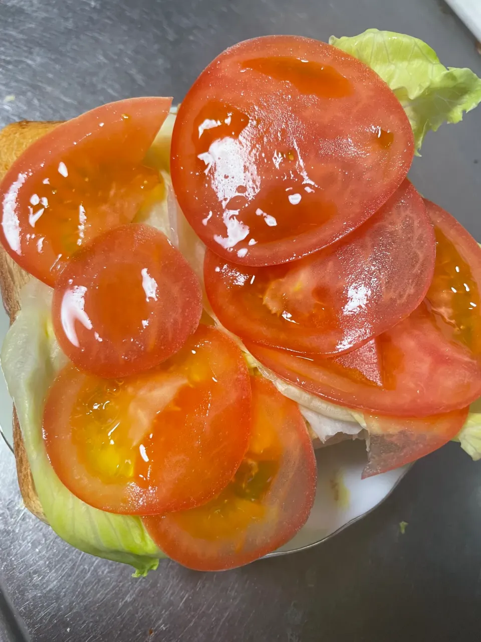 TLC(tomato,letucce,cheese)トースト|にゃふてんさん
