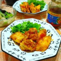 鶏のから揚げアンナマンナあん