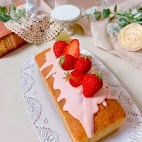 ピスタチオといちごのパウンドケーキ|mai＊さん