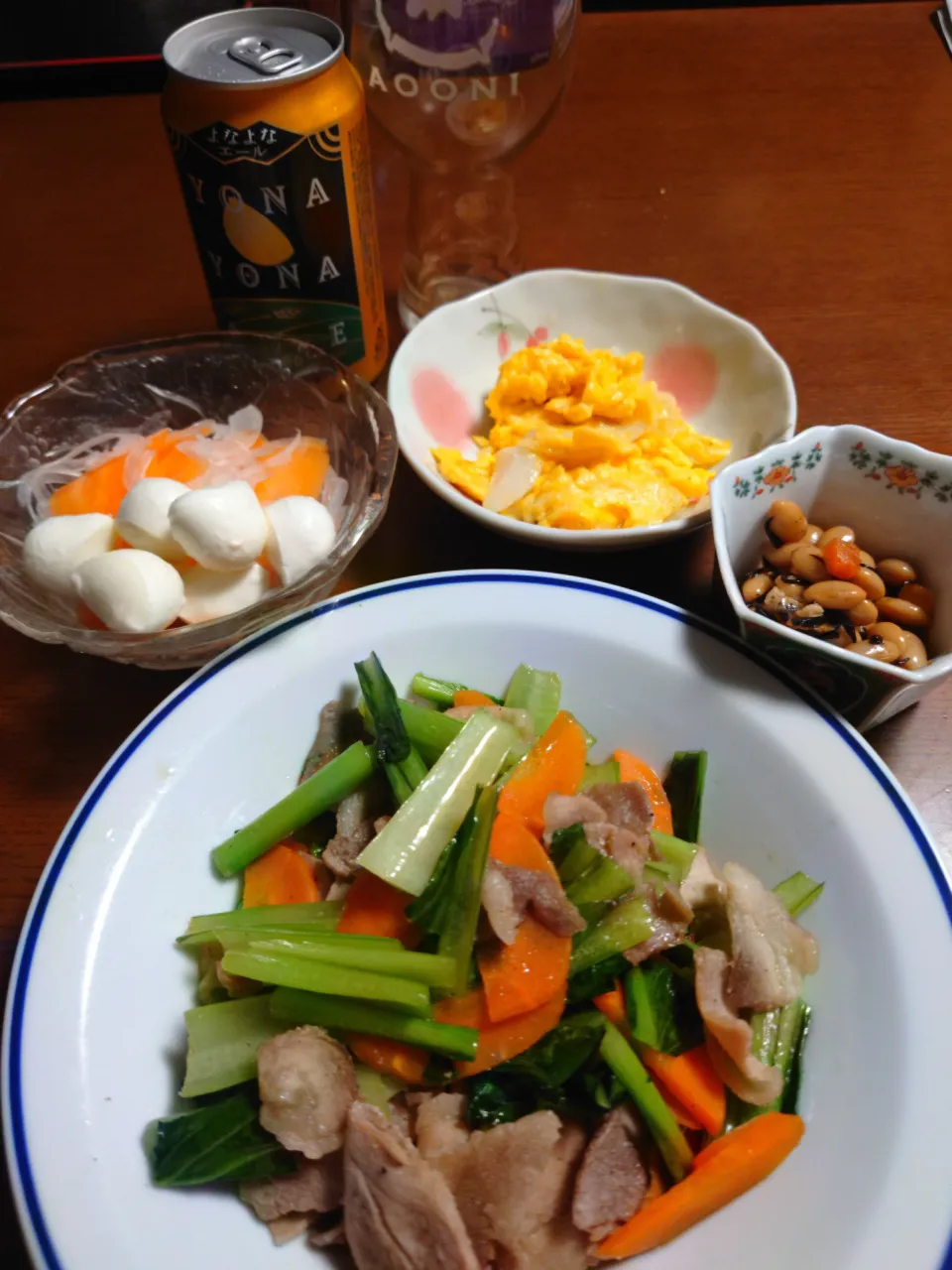 豚肉と小松菜の炒め物|ぱやさん