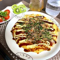 6/12晩ご飯：お好み焼き|ななみんさん