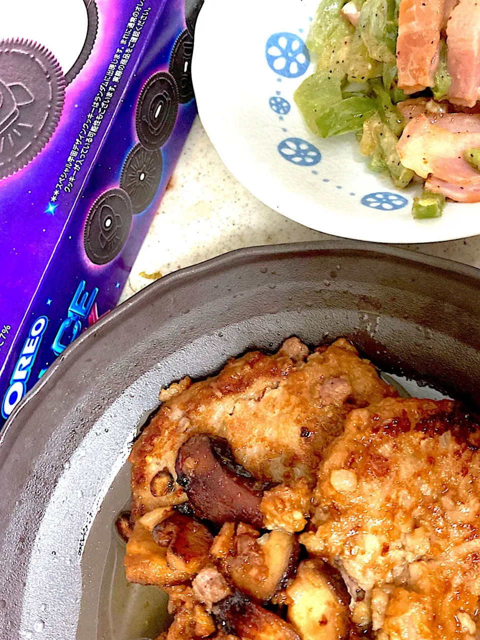 バター醤油きのこハンバーグ、ソテー|まみみさん