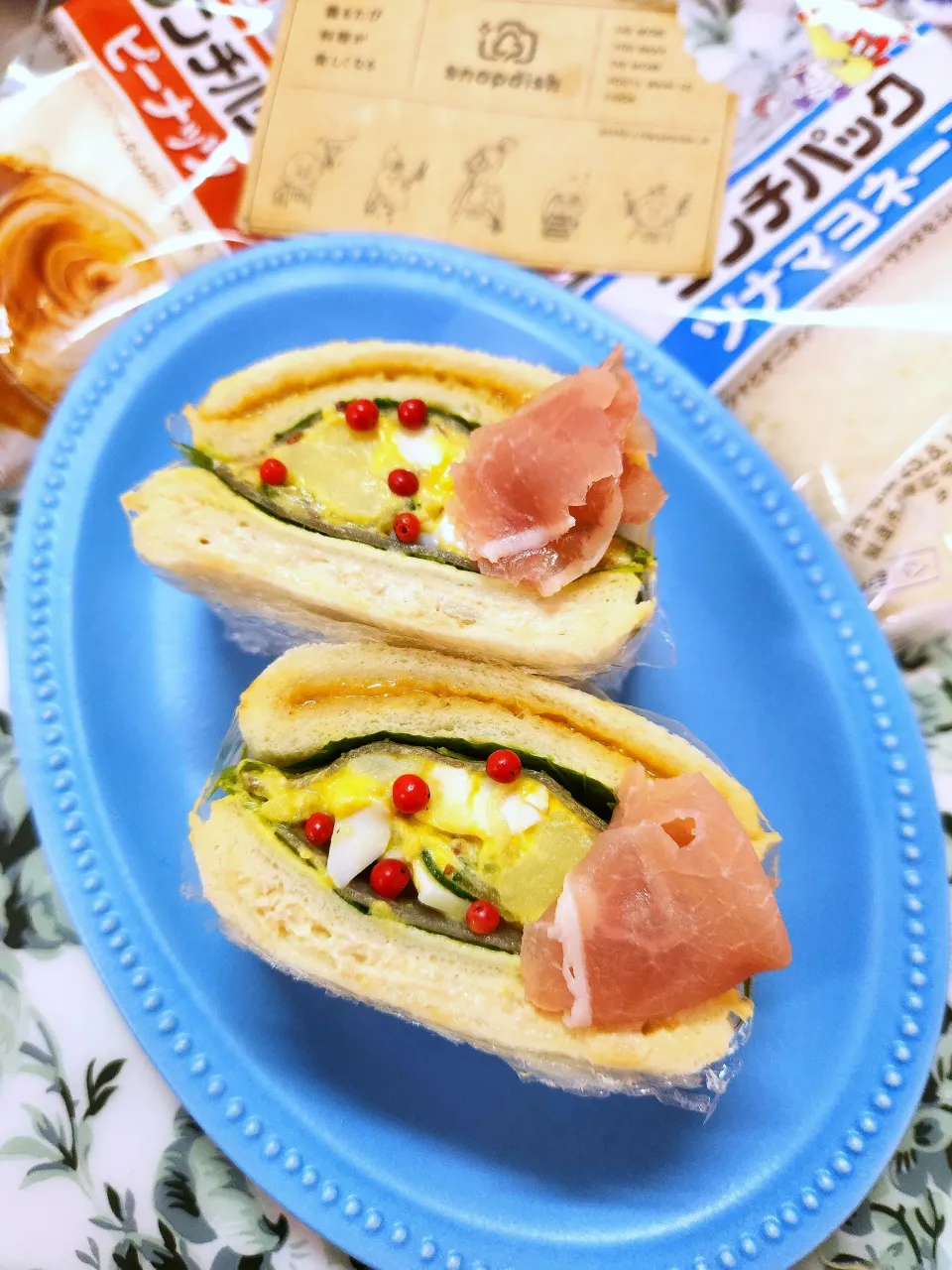 🔷ランチパックサンド🥪🔷|@きなこさん
