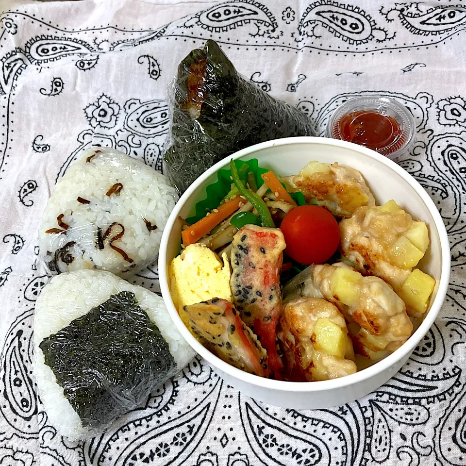 鶏ムネとジャガイモのカリカリ焼き弁当|SaDaさん