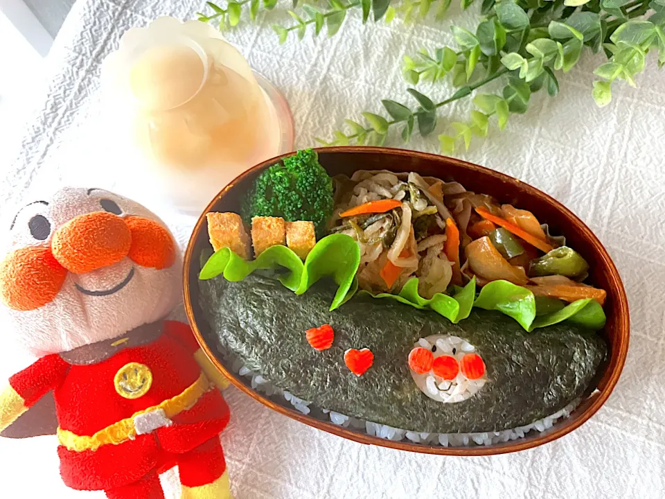 ＊0044.ミニアンパンマンの海苔弁♡娘ちゃんの高校生弁当🍱＊|＊抹茶＊さん
