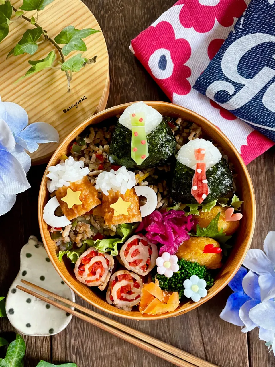 ガパオライスde父の日弁当|Akiyoෆ¨̮⑅さん