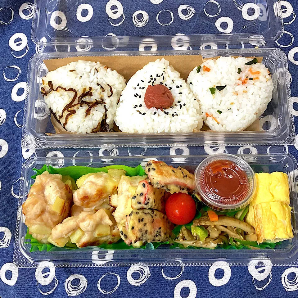 鶏ムネとジャガイモのカリカリ焼き弁当2|SaDaさん