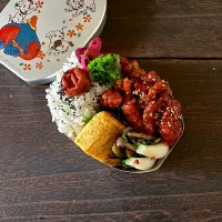 ヤンニョムチキン弁当|mihooobuuさん