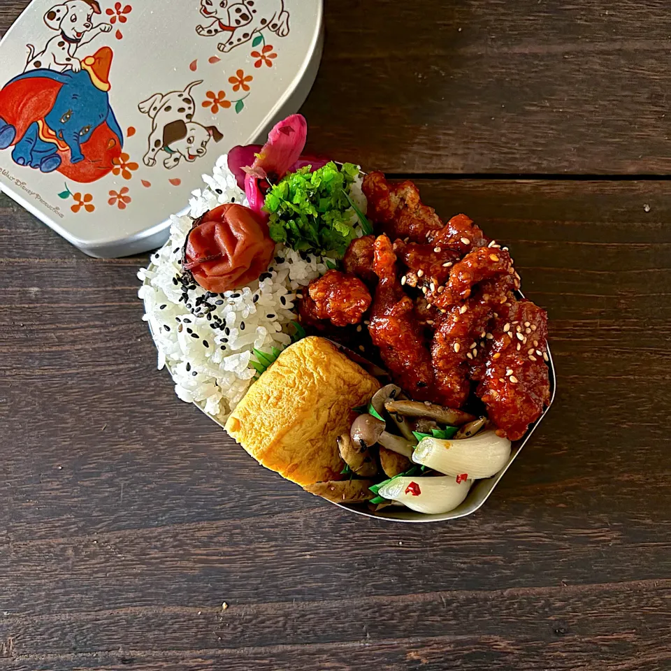 ヤンニョムチキン弁当|mihooobuuさん