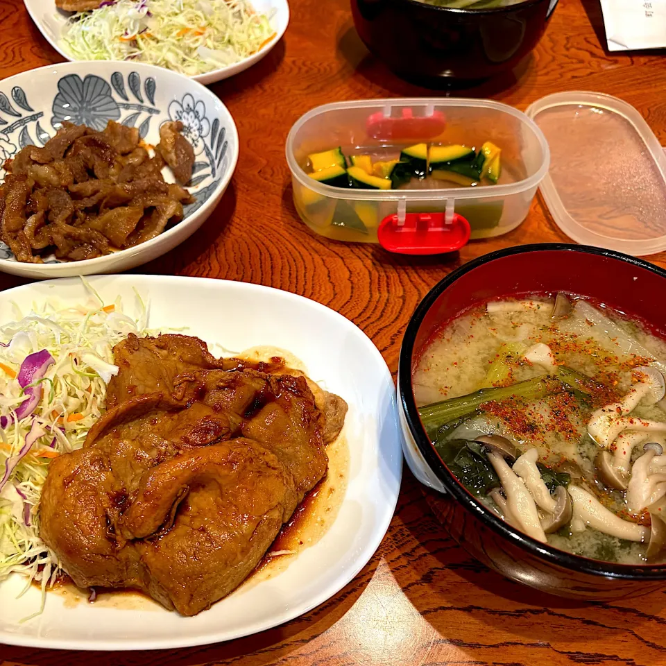 自宅で豚しょうが焼き😋|すかラインさん