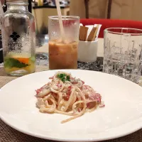 Breakfast carbonara 😋 small portion request 😅| 🍒lynnlicious🍒さん