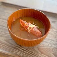 赤えびの頭でお味噌汁|acoさん
