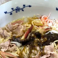 シークワーサーでさっぱり豚しゃぶ麺🍜|🐧ペンギン2さん