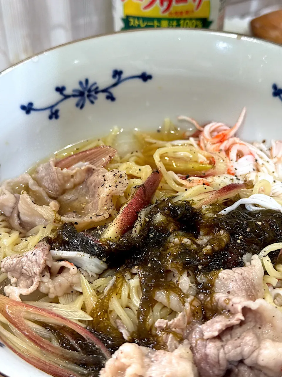 シークワーサーでさっぱり豚しゃぶ麺🍜|🐧ペンギン2さん