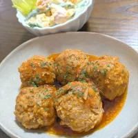 うずらのたまご入りミートボール