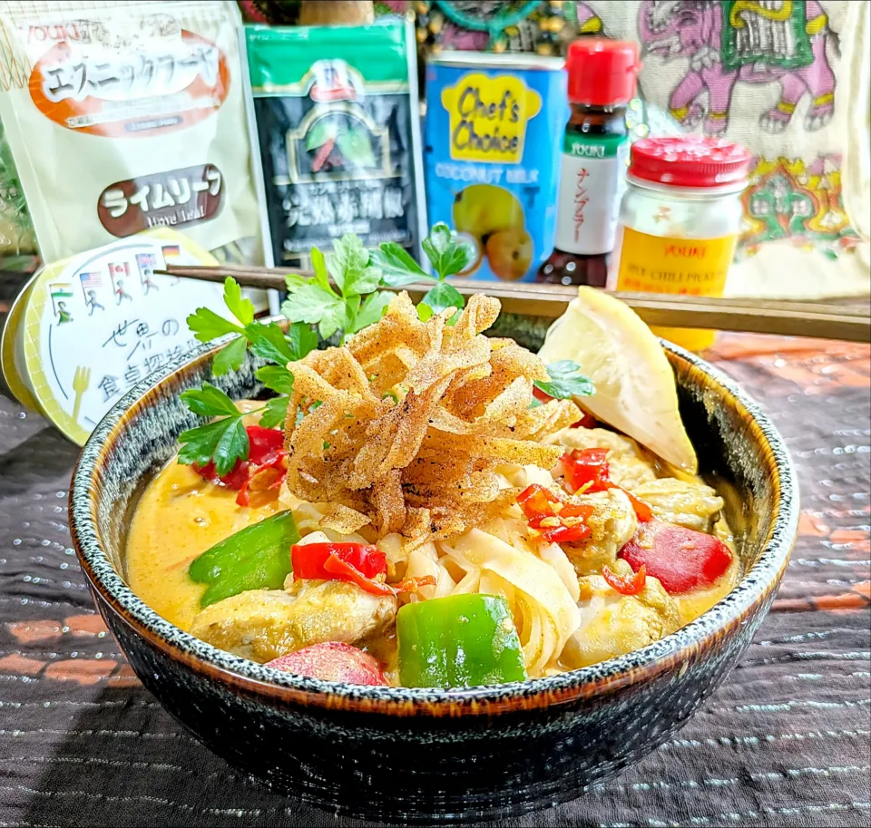 🌏『世界の食卓探検隊』🇱🇦ラオス料理
【🇱🇦カオソーイ】|ayaさん