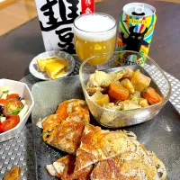 6/13晩酌：レンコンのチーズガレット|ななみんさん
