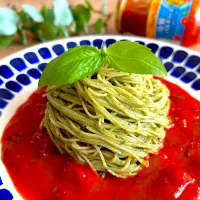 冷製ジェノベーゼパスタwithアンナママン 冷製パスタソース|みずほさん