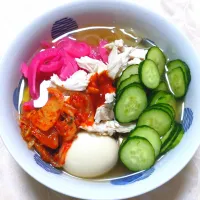 6/13の夕食 ひとりごはん
モランボンの冷麺|卯月さん