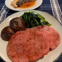 今夜はハムステーキ