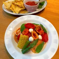 シーフードと夏野菜の冷製パスタ|めぐみさん