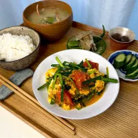ニラタマトマ定食|pontalさん