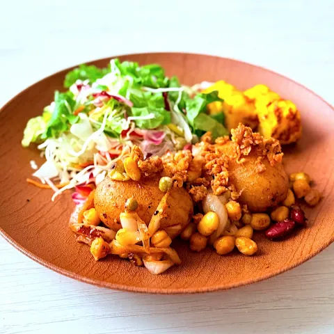 「液みそ 糀美人」を使ってみたSnapdishの料理・レシピ写真:tap.rinさんの料理 yummy！コリアンホットでキタアカリのジャーマン風